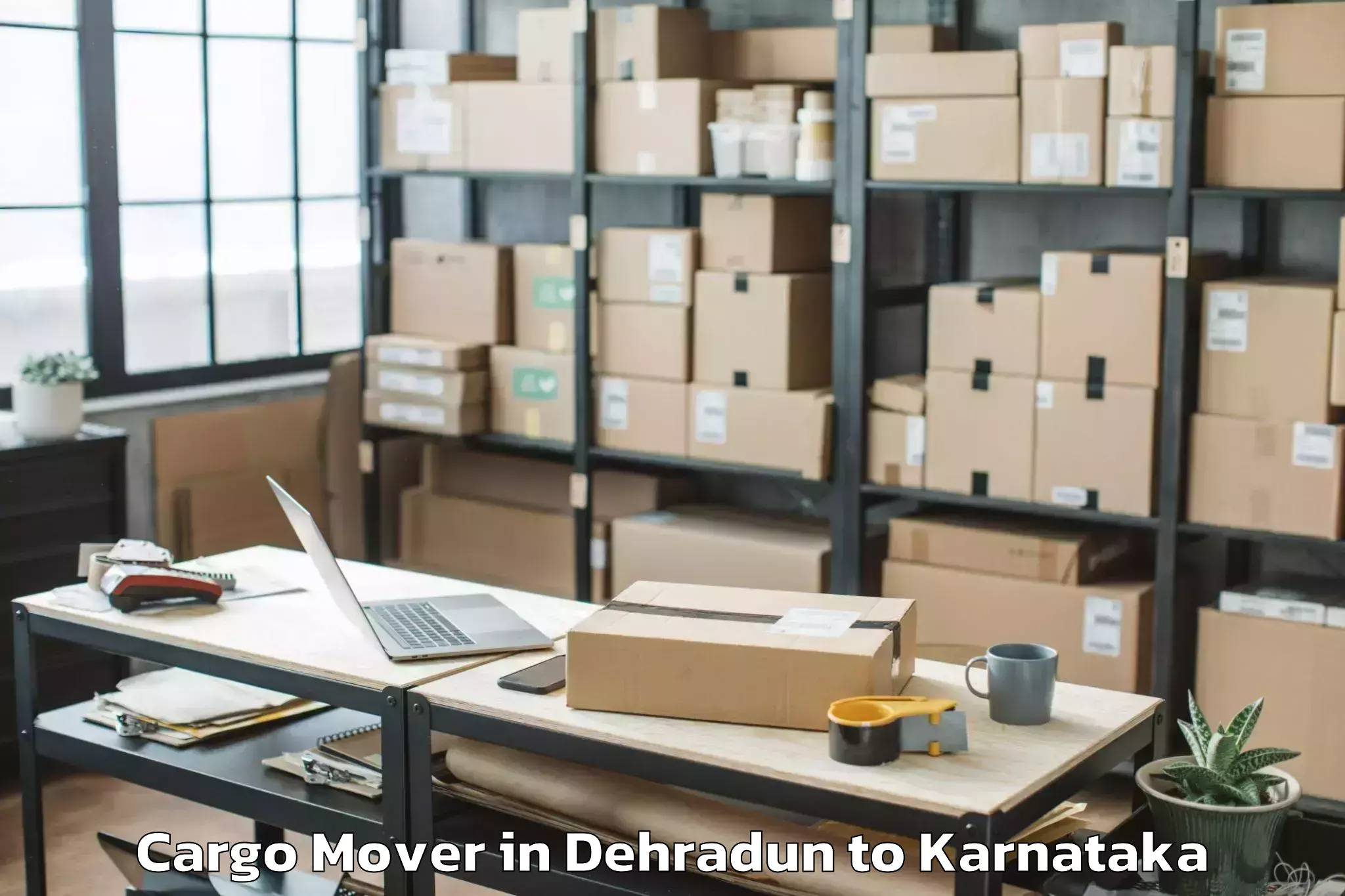 Easy Dehradun to Narasimharajapura Cargo Mover Booking